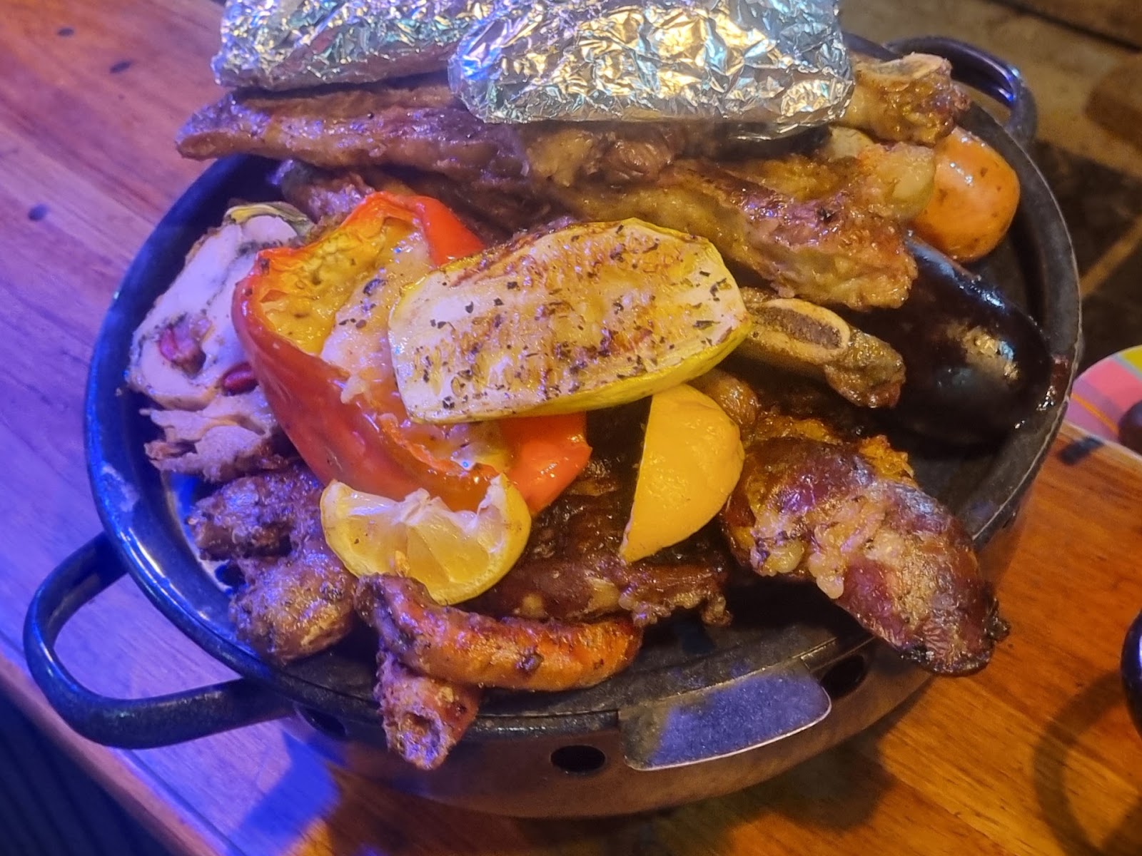 Brasero con parrillada